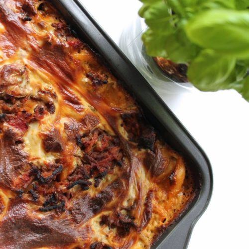 Klassisk lasagne - den bedste opskrift med ekstra grøntsager