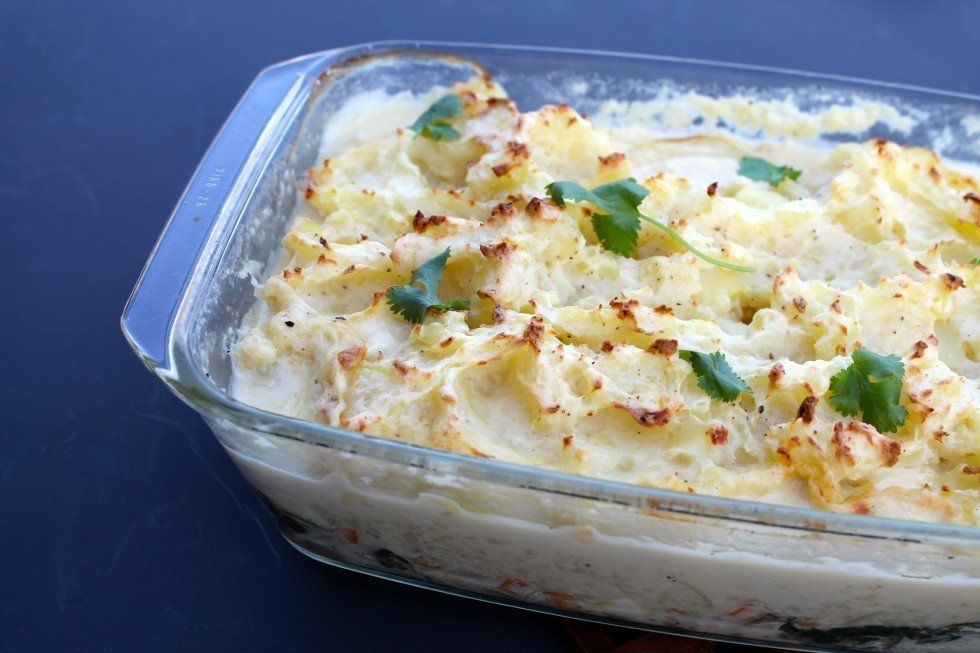 Fishpie med kartoffelmos