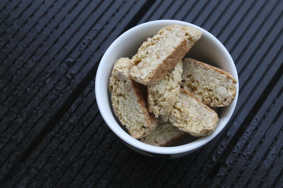 Biscotti med citron, cashewnødder og vanilje