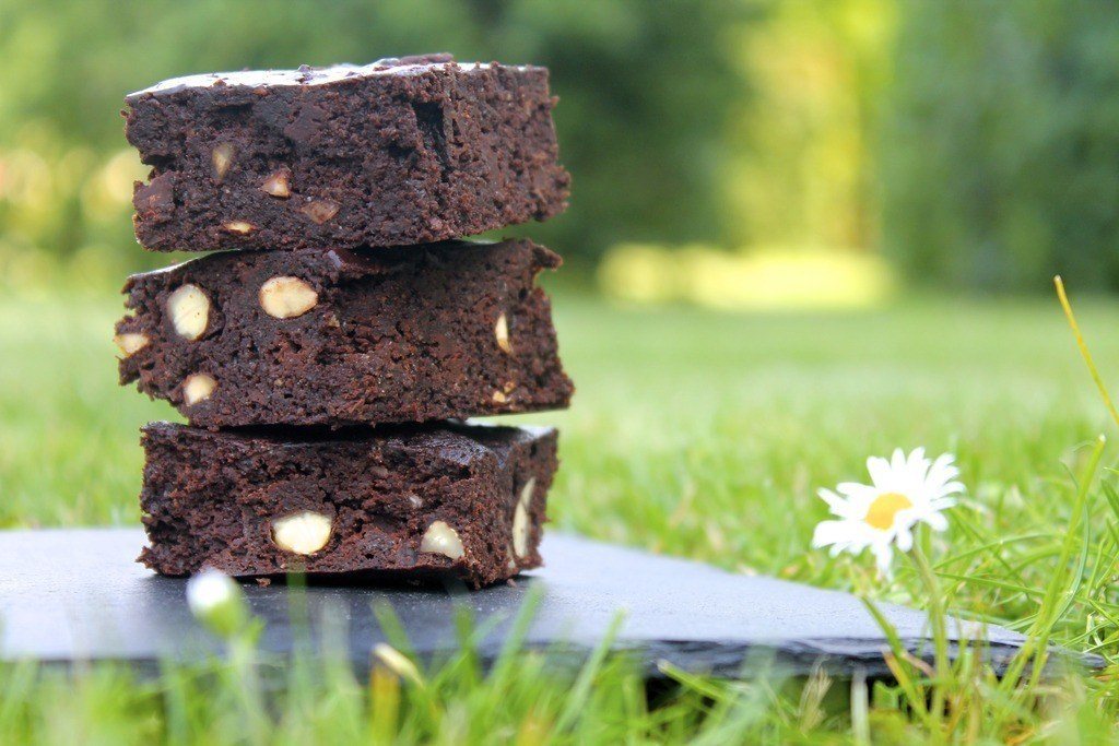 Glutenfri brownie med sorte bønner
