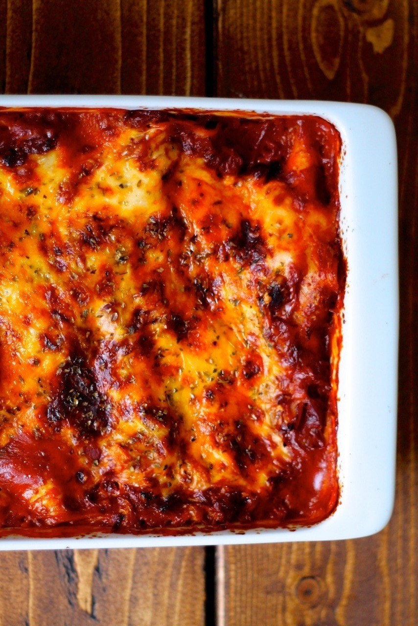 Mexicansk lasagne med chorizo og kål
