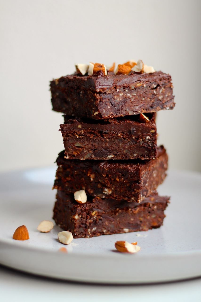 Sød kartoffel brownie med raw chokoladeganache
