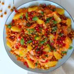 Marokkansk gulerodssalat med sprøde kikærter og tahindressing