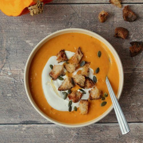 Græskarsuppe med rød karry
