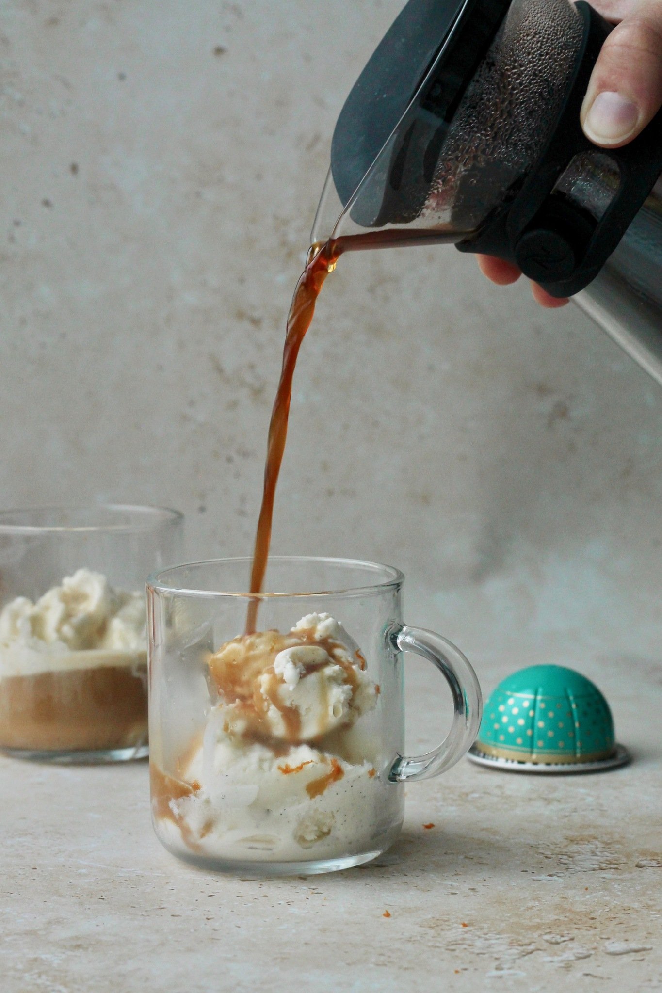 Affogato - nem dessert med is og kaffe
