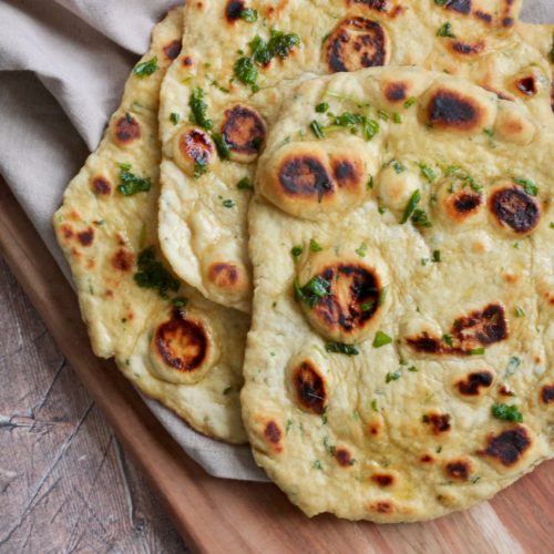 Naanbrød med hvidløg