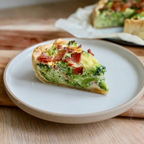 Broccolitærte med bacon