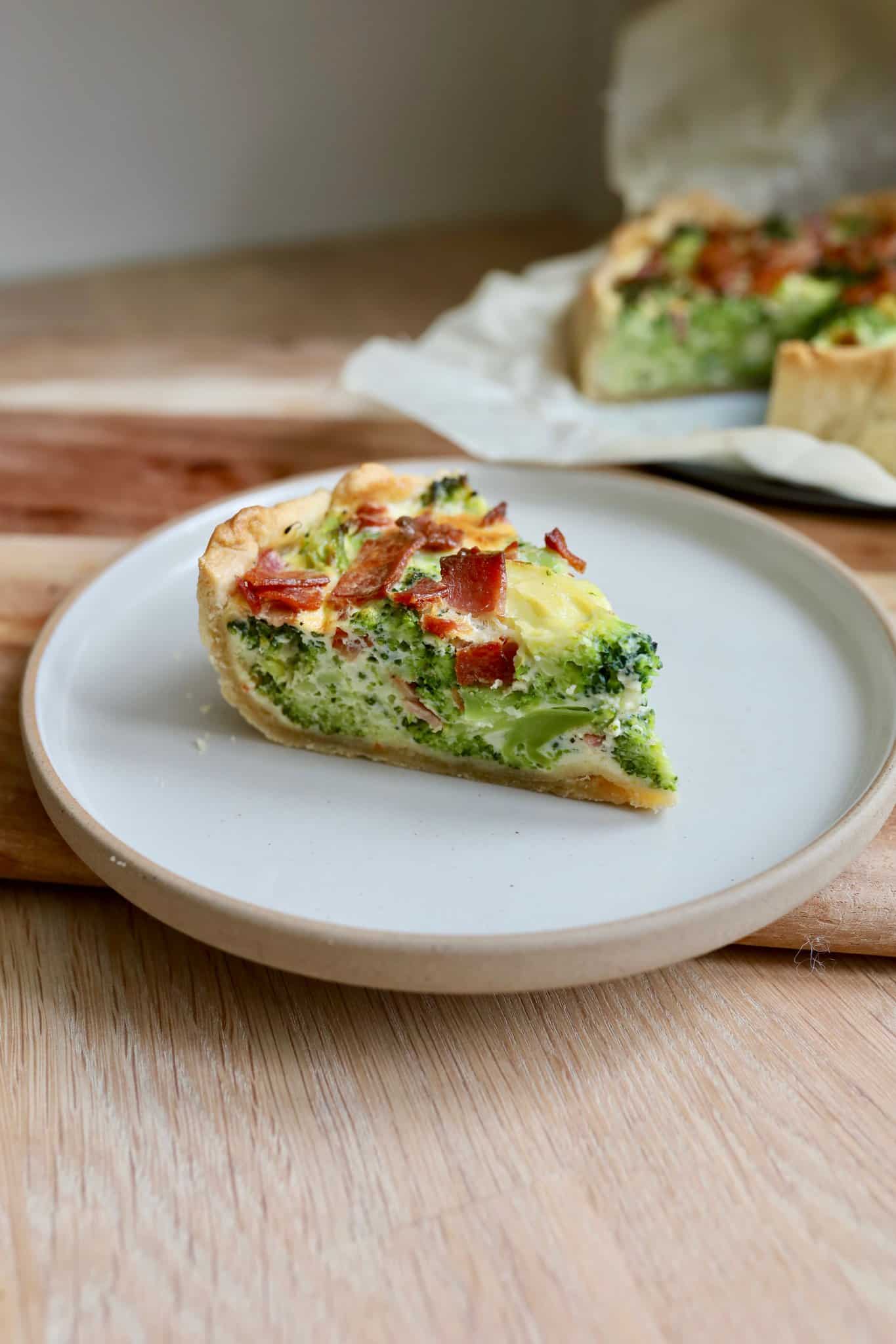 Broccolitærte med bacon