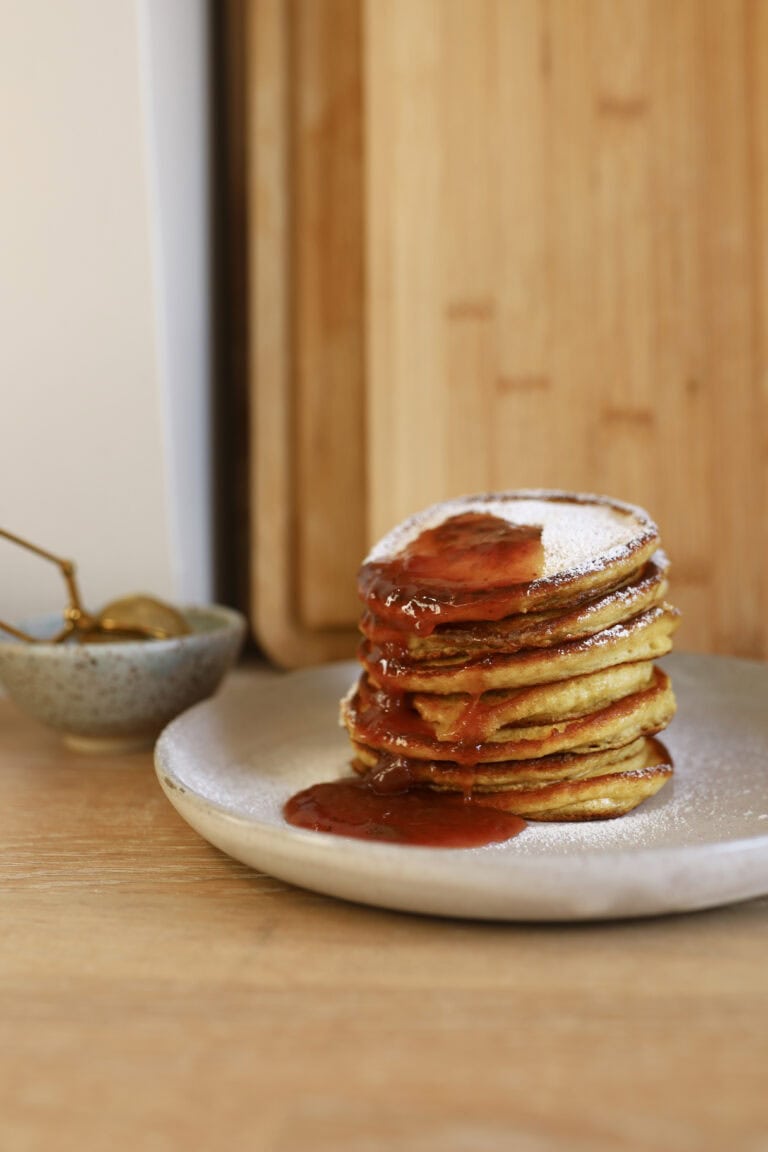 Tykke pandekager med citron og kardemomme som alternativ til æbleskiver