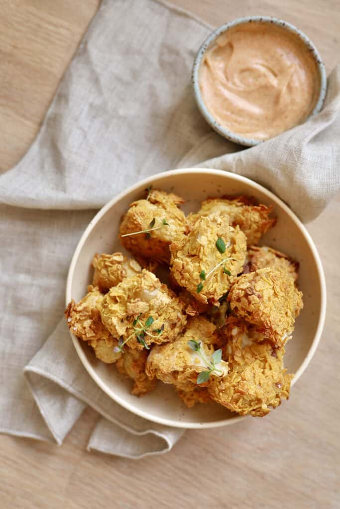 Vegetariske og veganske nuggets