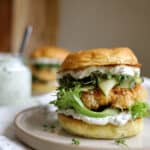 Fiskeburger med tartarsauce