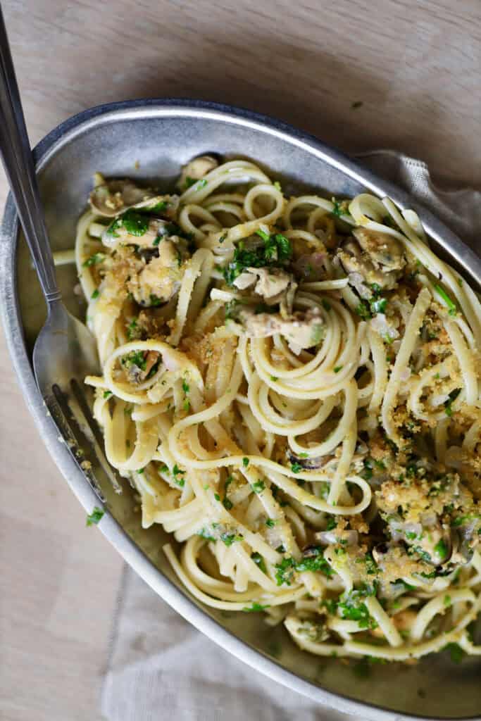Nem version af pasta vongole