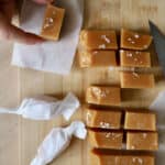 hjemmelavede saltkarameller - flødekarameller med salt