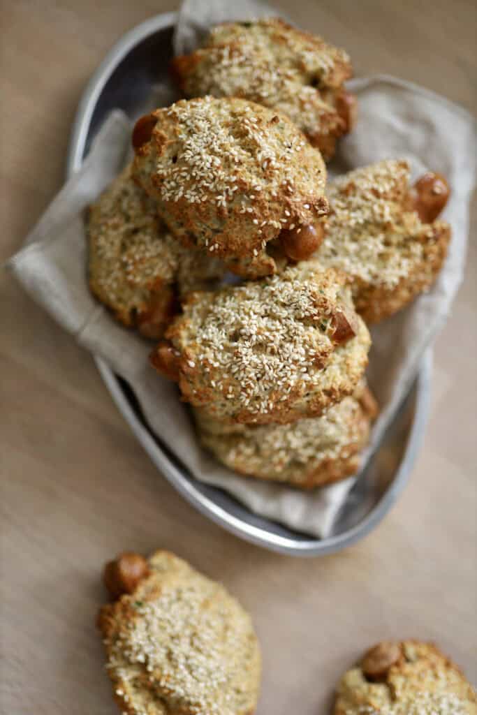 Proteinpølsehorn - sunde pølsehorn med skyr, havregryn og æg
