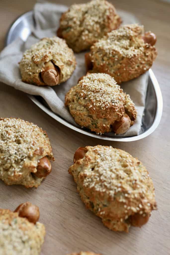 Glutenfrie pølsehorn opskrift