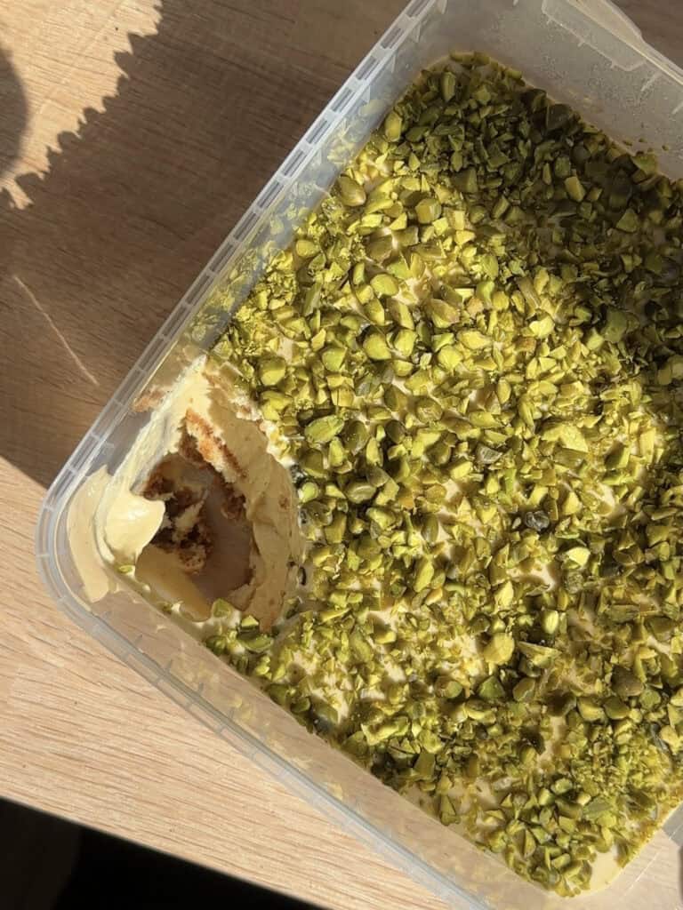 Pistacie tiramisu - klassisk opskrift med pistacie